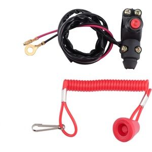 7/8" 22mm Handlebar 2 Wire Tether Kill Switch Replacement for 110cc 125cc